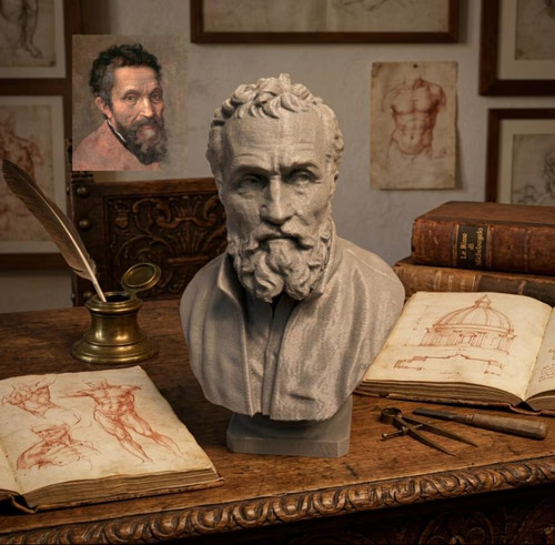 Michel angelo bust italian - michel,