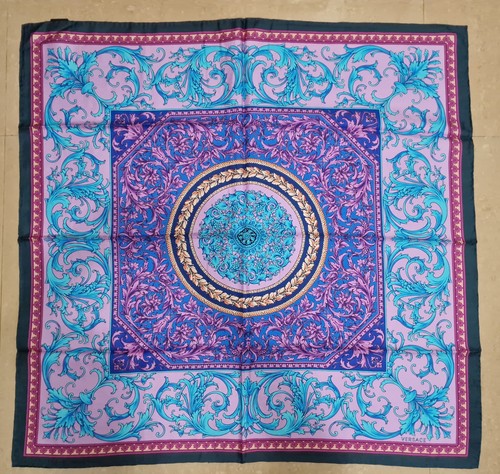 Versace purple barocco print - versace,