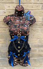 Steampunk 32" Torso Mannequin Apocalypse Metal Effect Wall Hanging Art Octopus(A