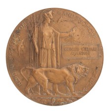 WW1 Memorial Plaque George