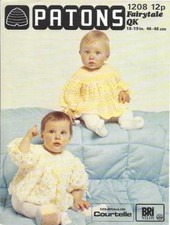 Knitting pattern 2 baby/reborn angel tops/dresses
