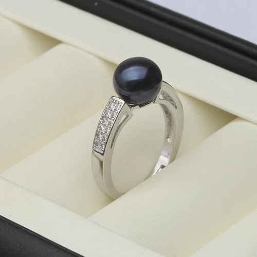 Genuine natural pearl rings - natural,