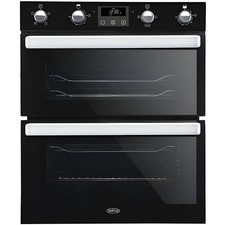 Belling BI702FPCT Blk 444444784 - Black Built under Electric Double Oven - A