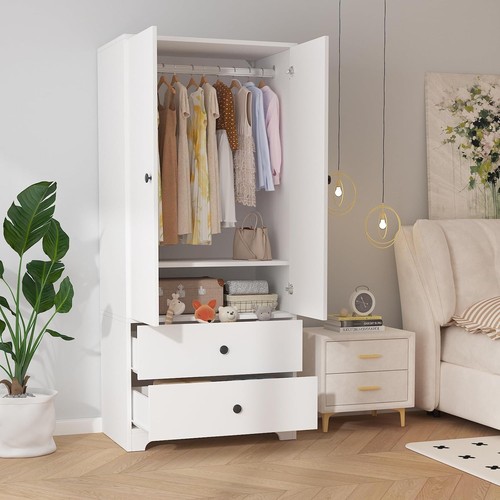 Wooden armoire wardrobe - wooden,
