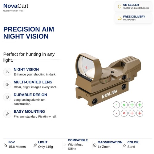 Rifle scope night vision red - rifle,