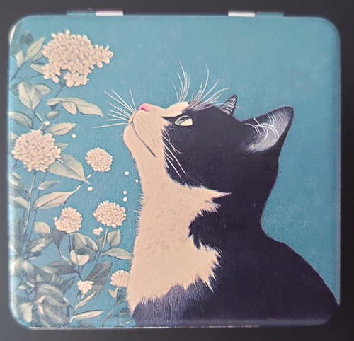 Compact mirror black white - compact,