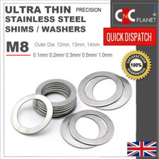 M8 Ultra Thin Washers Shims