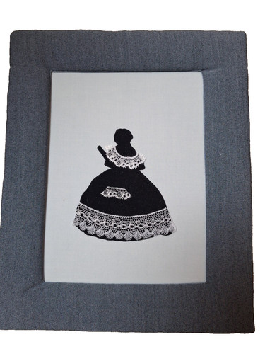 Vintage lace silhouette - vintage,