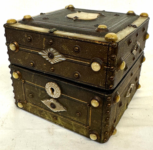 Beautiful antique shagreen and - beautiful,
