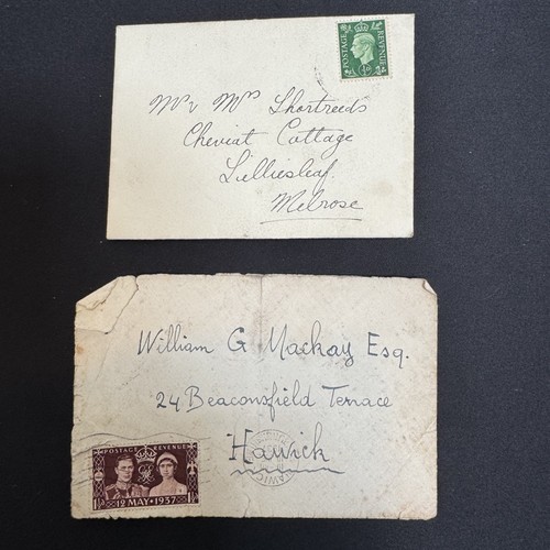 Franked envelopes 1937 - franked,