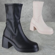 WOMENS LADIES NEW CHUNKY BLOCK