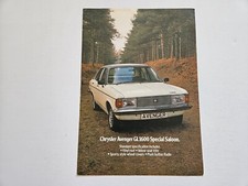 Chrysler avenger gl1600 - chrysler, sales