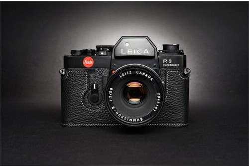 Leather half case for - half, r3