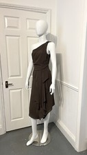 Halston Draped Asymmetric One Shoulder Dress, Iconic 70’s Style Size: 8