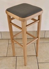 Tall vintage beech wooden 70s Retro Kitchen / bar tall Stool 
