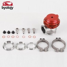 Red  Universal 38mm External Turbo Wastegate V-Band Flange 22PSI for Manifold