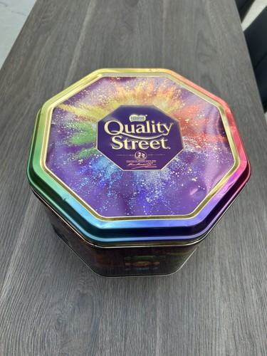 Quality street tin - street, empty