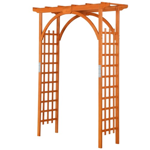 7ft wooden garden arch - garden, arbor