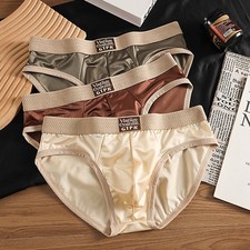 Men's Satin Briefs Panties