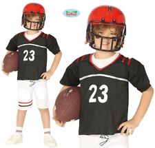 Childs American Football Fancy Dress Costume Kids Boys Quarterback Outfit fg