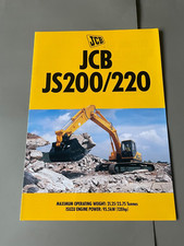 JCB JS200/220 Tracked Excavator Brochure