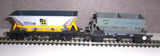 Used Hornby OO Gauge R039 & Lima 305636 BP Chemicals Salt & Coal Hopper Wagons