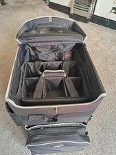 Rubbermaid Quick Cart Large Cleaning Trolley Black Executive Series