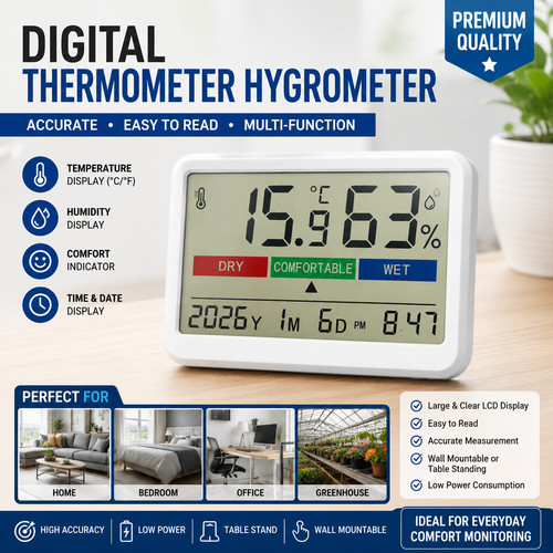 Indoor digital thermometer - indoor,