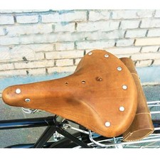 Genuine Leather Vintage Style Sprung Bicycle Seat/Saddle Classic/Retro/Old