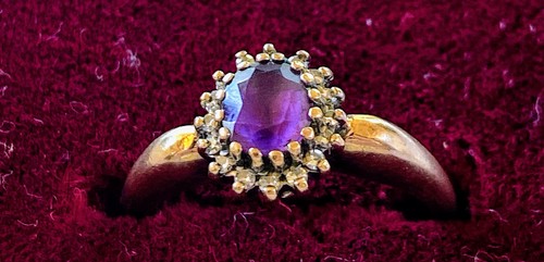9kt yellow gold amethyst - 9kt,
