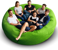 Giant 8Ft Green Bean Bag Chair
