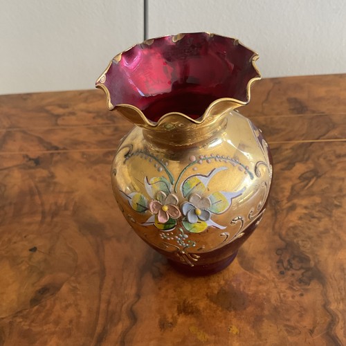 Red venetian murano - red, glass