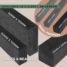 Recycled Plastic Composite Battens, Bendy Everedge Posts Stakes Joists Bearers