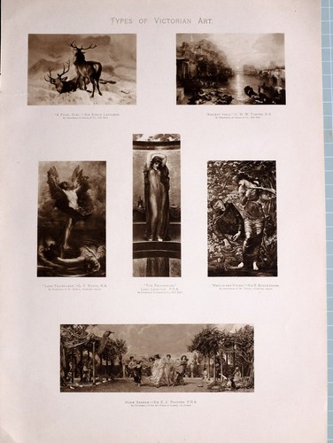 1901 print victorian art love - 1901,