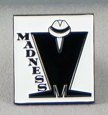 WHITE MADNESS ENAMEL PIN BADGE