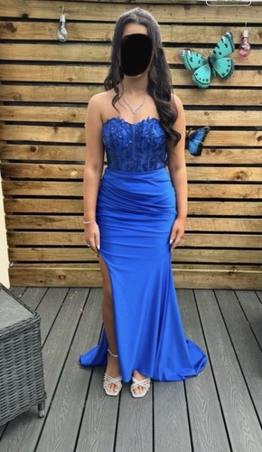 Royal blue prom dress - blue, 8
