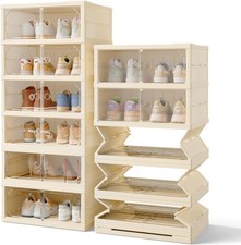 Foldable Shoe Storage Box FOR AUCTION 6 Tier Shoe Cabinet 