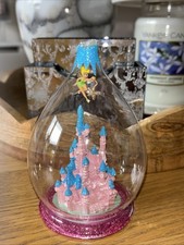 Disneyland Paris Exclusive Sleeping Beauty Castle Tinkerbell Glass Dome Ornament