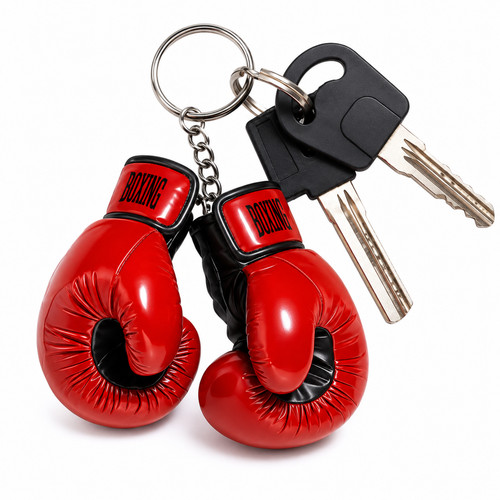 Boxing glove keyring keychain - glove,