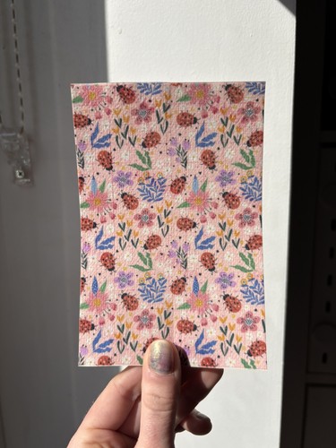 Floral ladybug hypafix tape - ladybug,