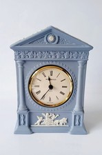 Wedgwood Jasperware Blue Clock The Helicon Clock - Boxed