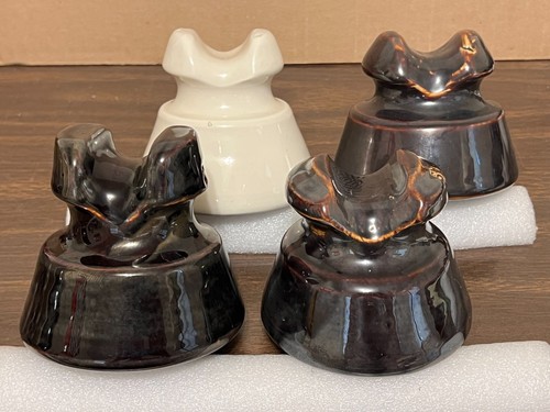 Antique porcelain insulators - porcelain,