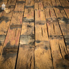 Oak Flooring Cladding Reclaimed, Batch of 17 Square Metres from Canal Lock Gates