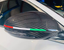 2xAlfa Romeo Rearview Mirror Sticker Italian Flag/Decorative/Racing/Upgrade