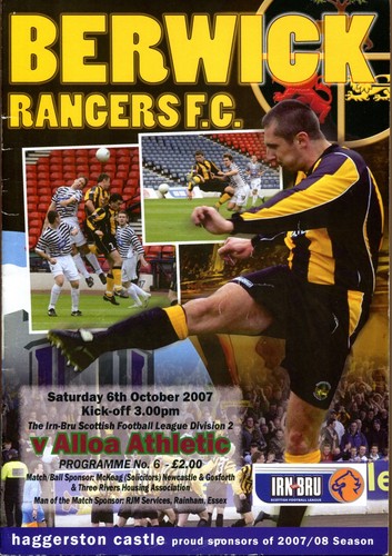 Berwick rangers alloa - rangers, v