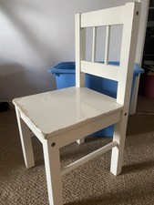IKEA Gulliver 15916 white wooden toddler / kids chair USED