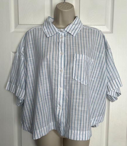 New ladies white striped - white,