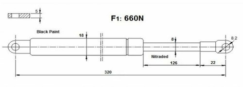Gas strut golf i 1 - vw, i,