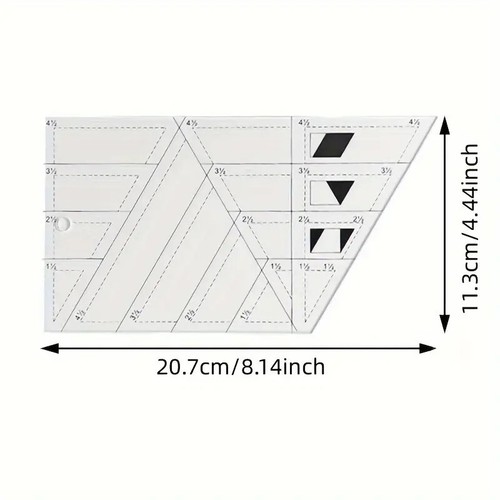Trapezoid quilting ruler - trapezoid,