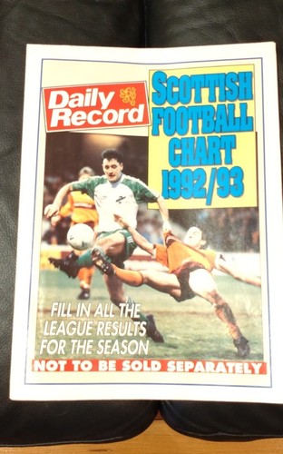 Scottish football wall - 91/92,